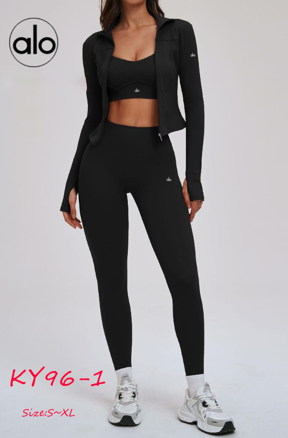 KY96 ALO YOGA 3-piece set (jacket + bra + pants) $67.9 gallery