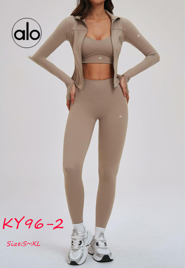 KY96 ALO YOGA 3-piece set (jacket + bra + pants) $67.9 gallery