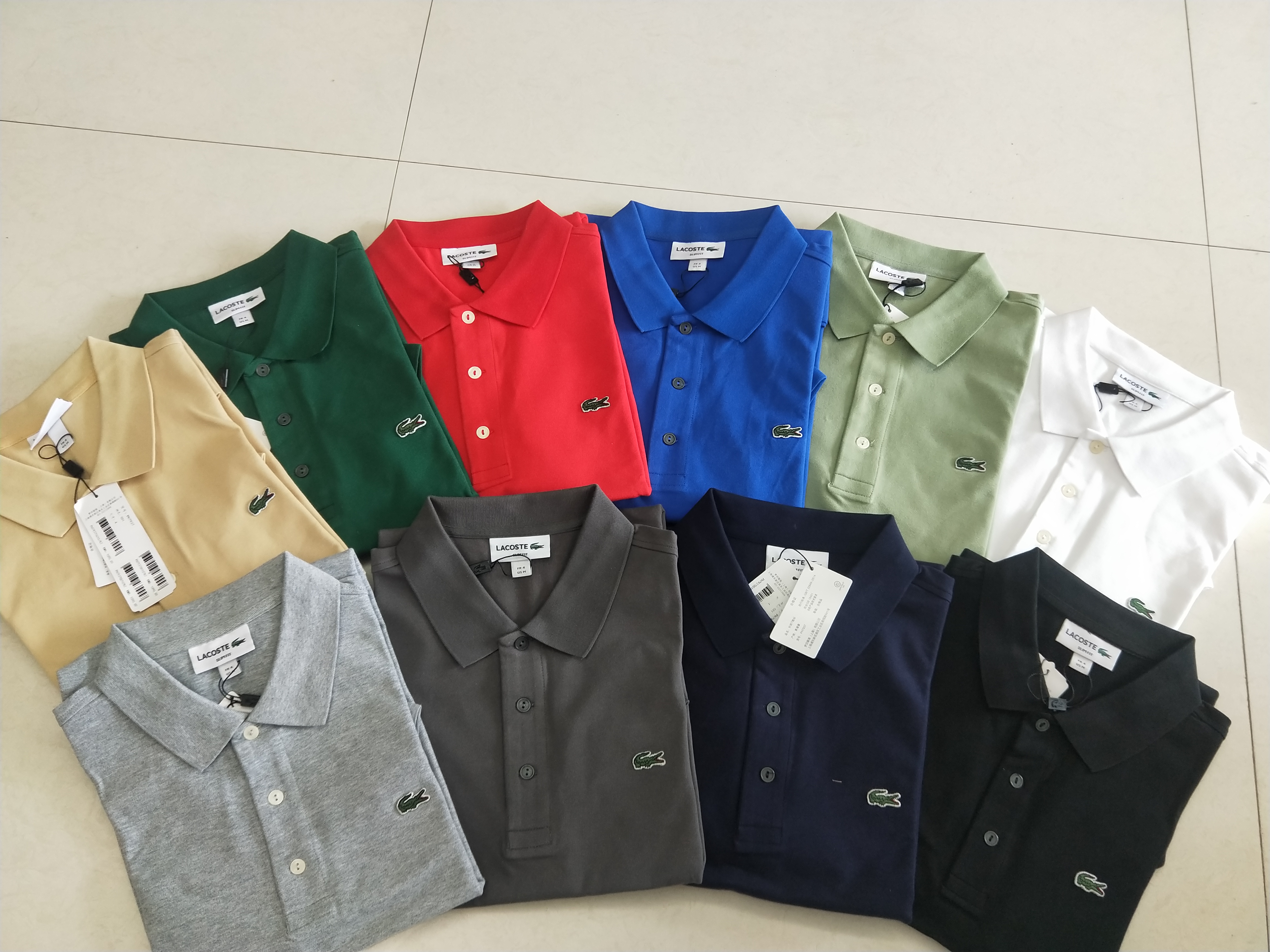 AH181 LACOSTE Men laper short sleeve T-shirt gallery