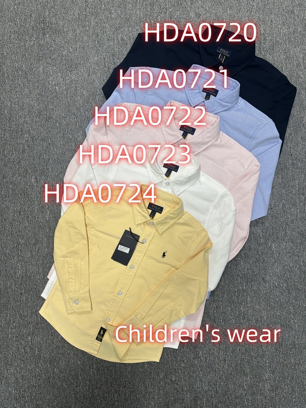 HDA0720 children POLO long sleeve shirt gallery