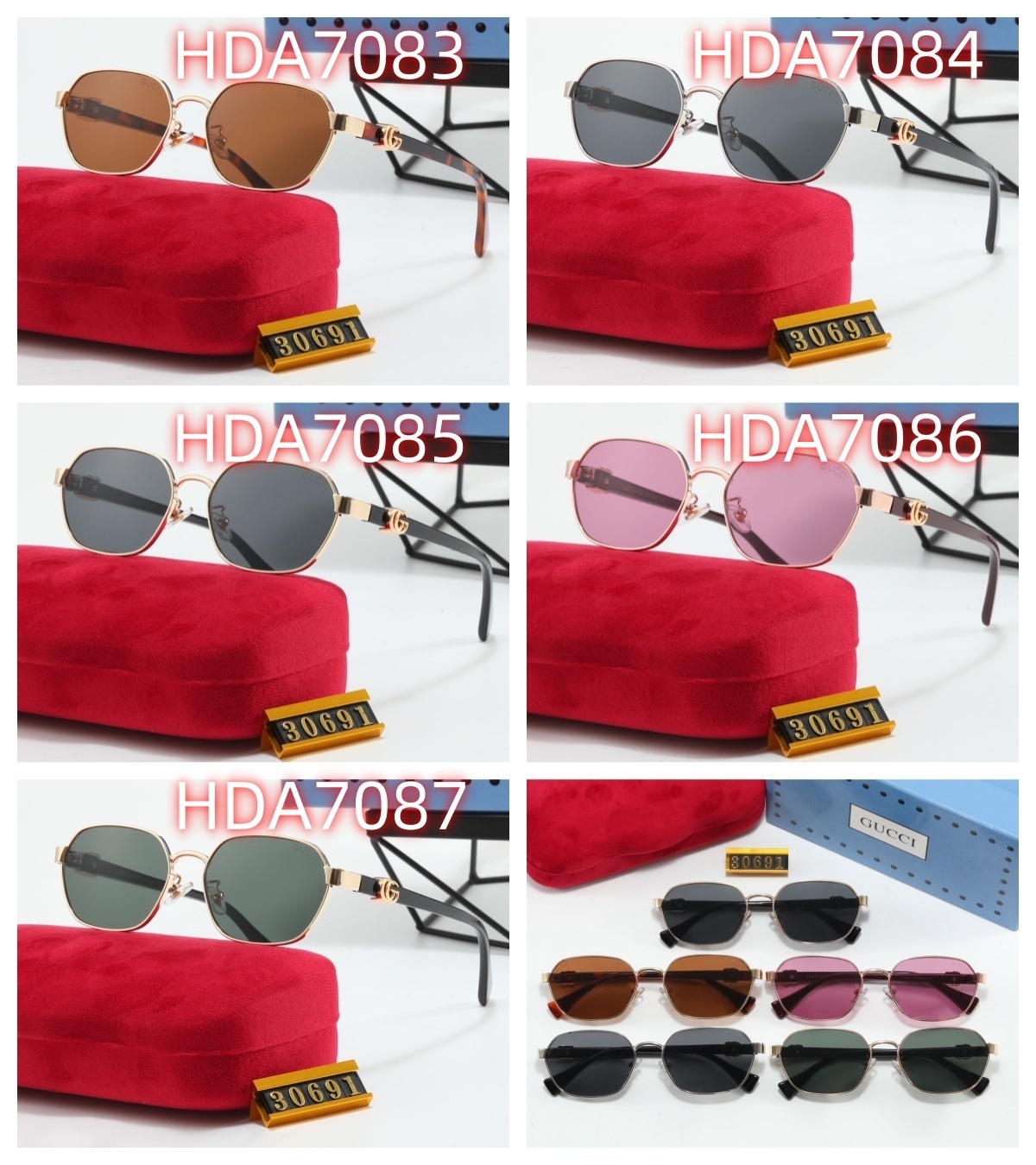 HDA7083 GUCCI glasses gallery