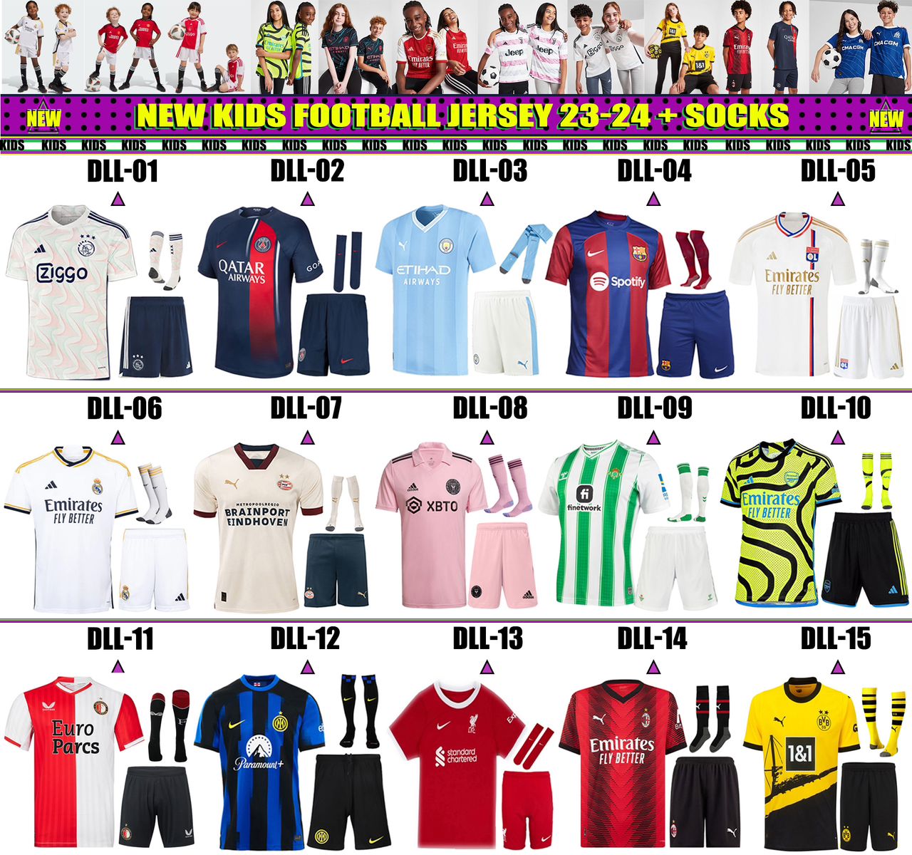 Jam1034  Football kit KIDS 22.9$  QF gallery