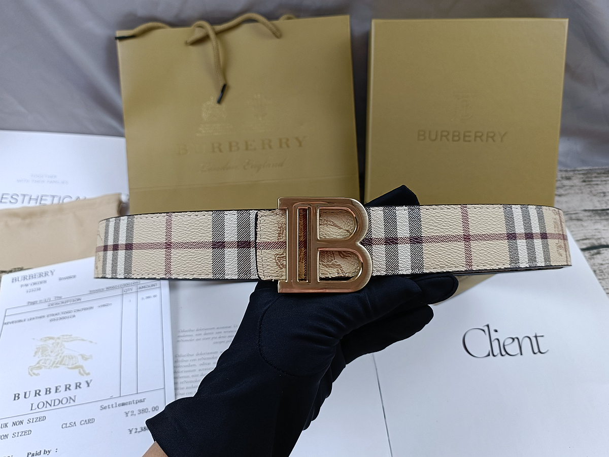 BURBERRY Belt CG642-CG647 Width: 3.8cm gallery