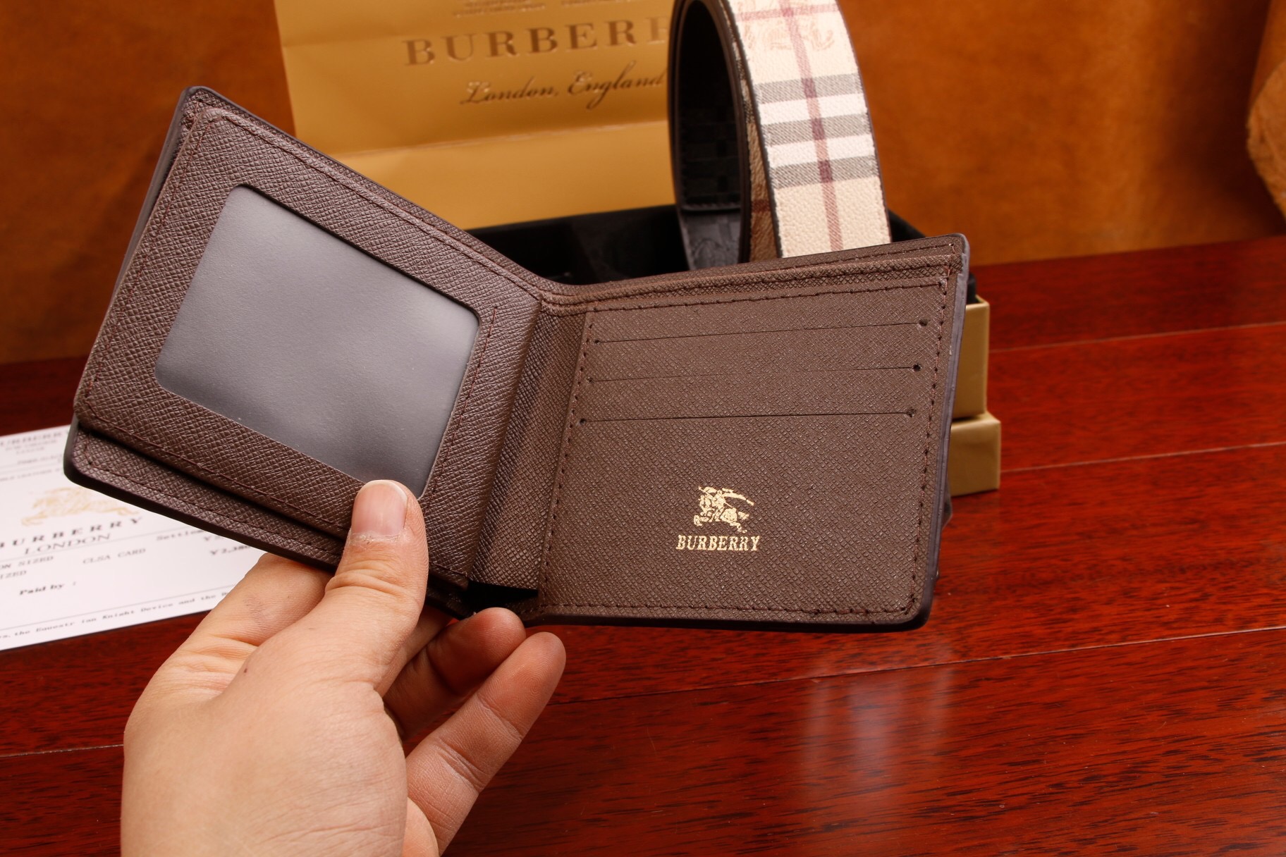 BURBERRY belt CJ343-CJ344 Width: 3.7cm With box gallery
