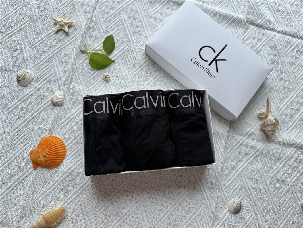 CALVIN KLEIN underpants ER309-ER314 With box 3 pieces gallery