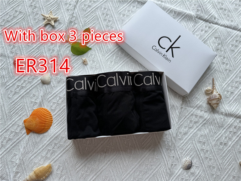 CALVIN KLEIN underpants ER309-ER314 With box 3 pieces gallery