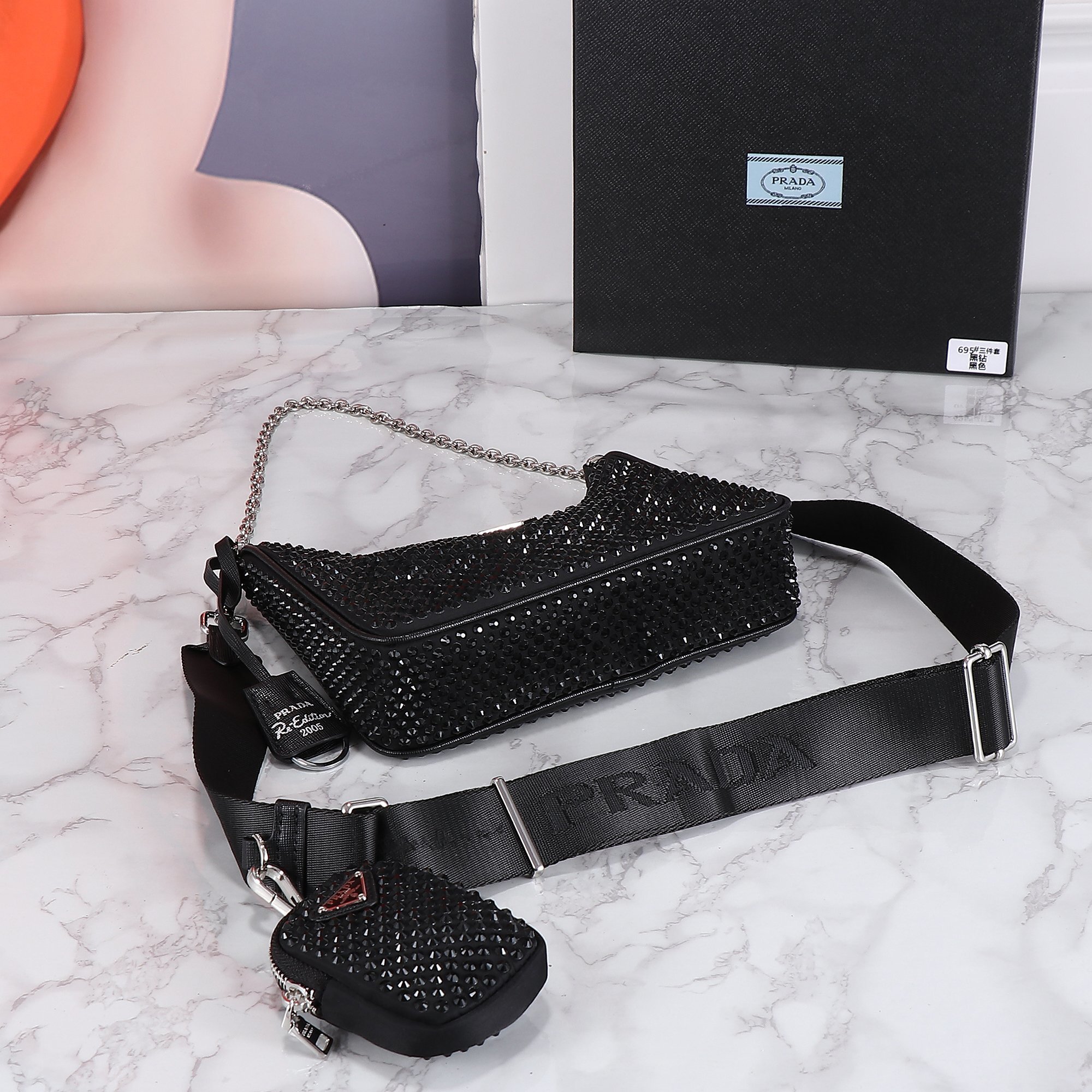 1BH204闪钻/012/22CM*16CM*6CM gallery