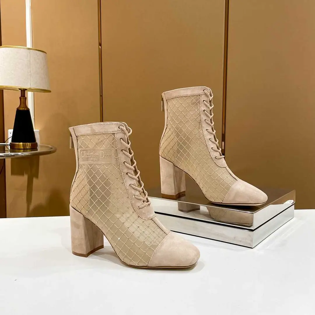 Ad5798  迪奥Dior 刺绣提花网靴 35-39码 gallery