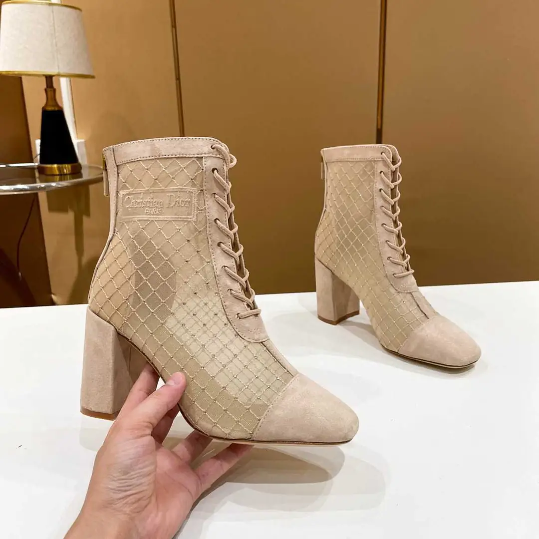 Ad5798  迪奥Dior 刺绣提花网靴 35-39码 gallery