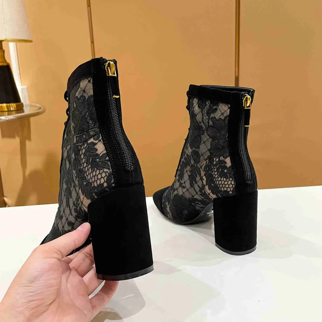 Ad5798  迪奥Dior 刺绣提花网靴 35-39码 gallery