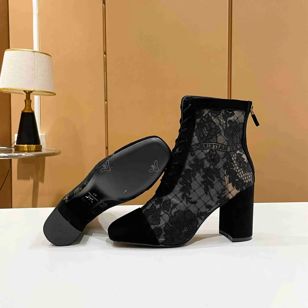 Ad5798  迪奥Dior 刺绣提花网靴 35-39码 gallery