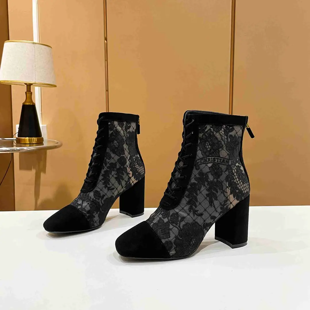 Ad5798  迪奥Dior 刺绣提花网靴 35-39码 gallery