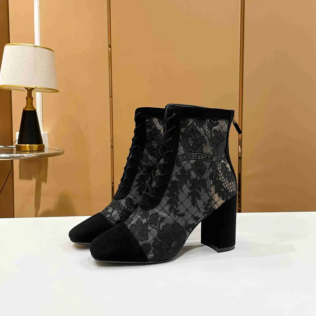 Ad5798  迪奥Dior 刺绣提花网靴 35-39码 gallery