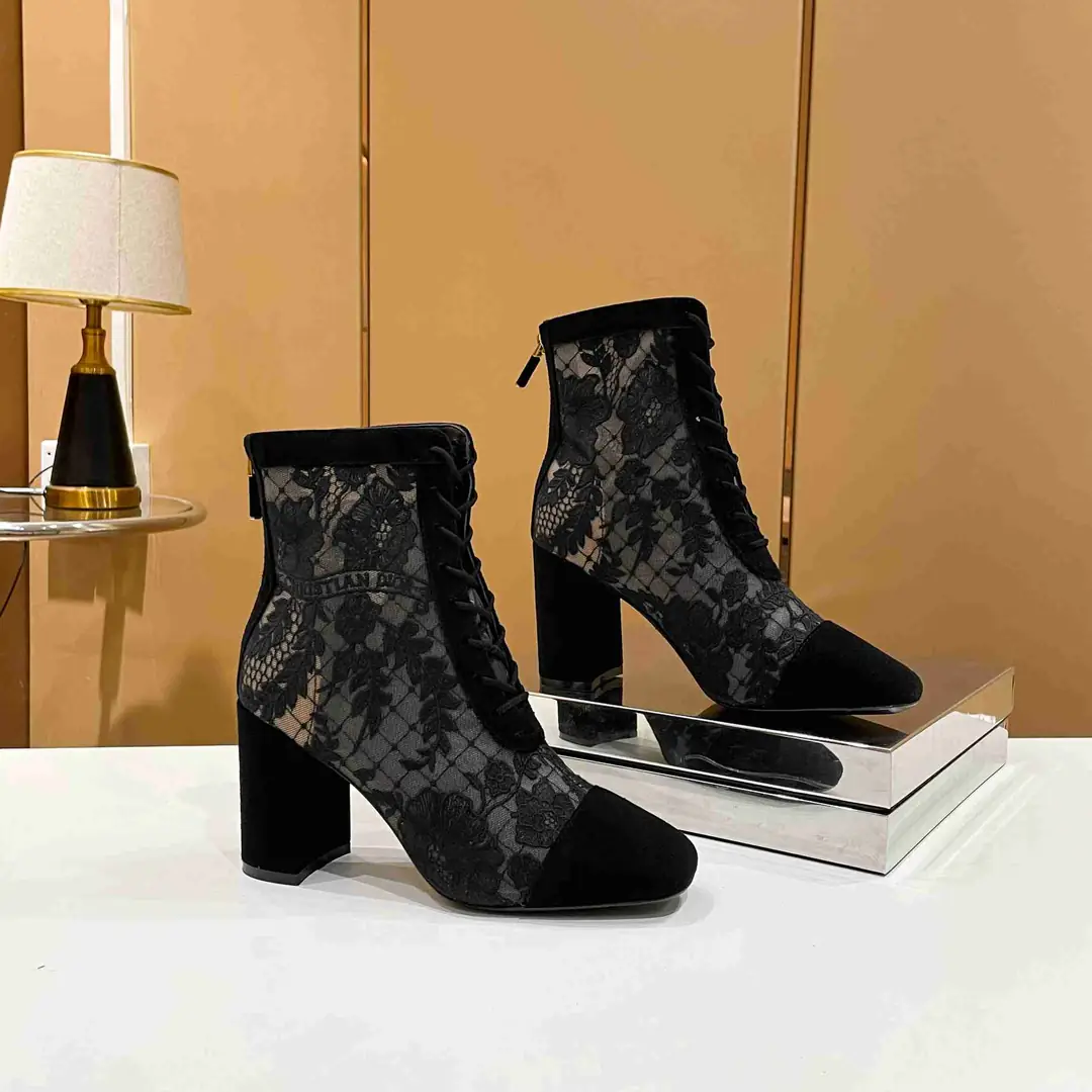 Ad5798  迪奥Dior 刺绣提花网靴 35-39码 gallery