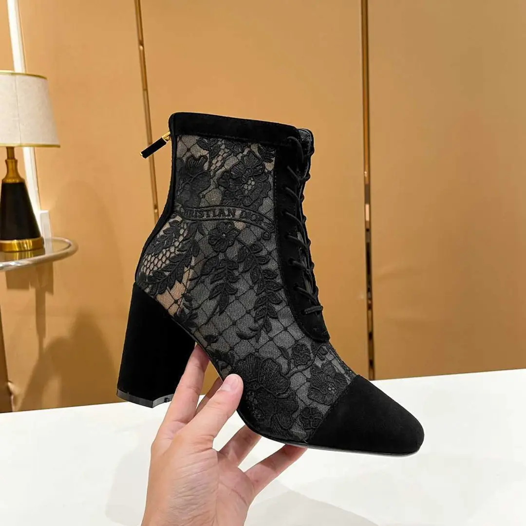 Ad5798  迪奥Dior 刺绣提花网靴 35-39码 gallery