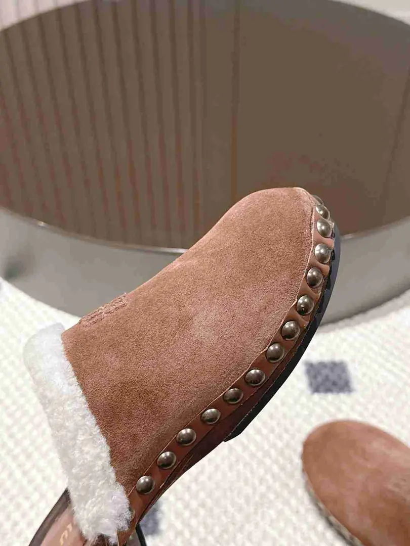 Am5739250  Miu Miu 半包羊毛拖， gallery