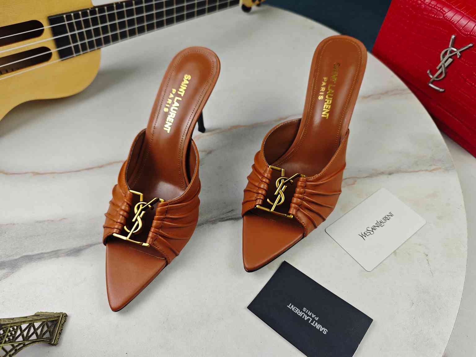 As5697260【Saint Laurent】圣罗兰、细跟ysl字凉鞋💃 35-40 gallery