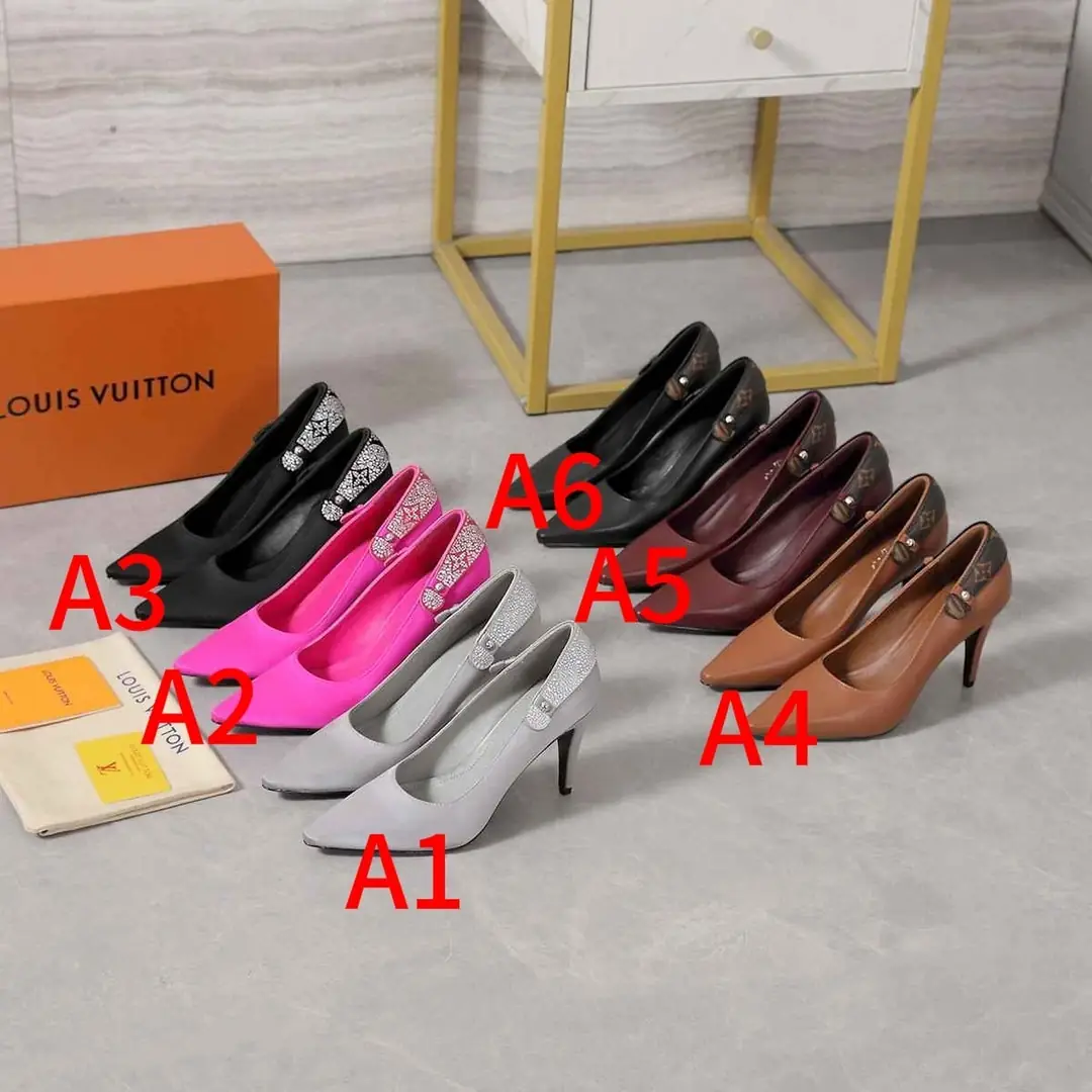 B8126340  高版本  LV LEGACY 露跟 高跟鞋 后空凉鞋 gallery
