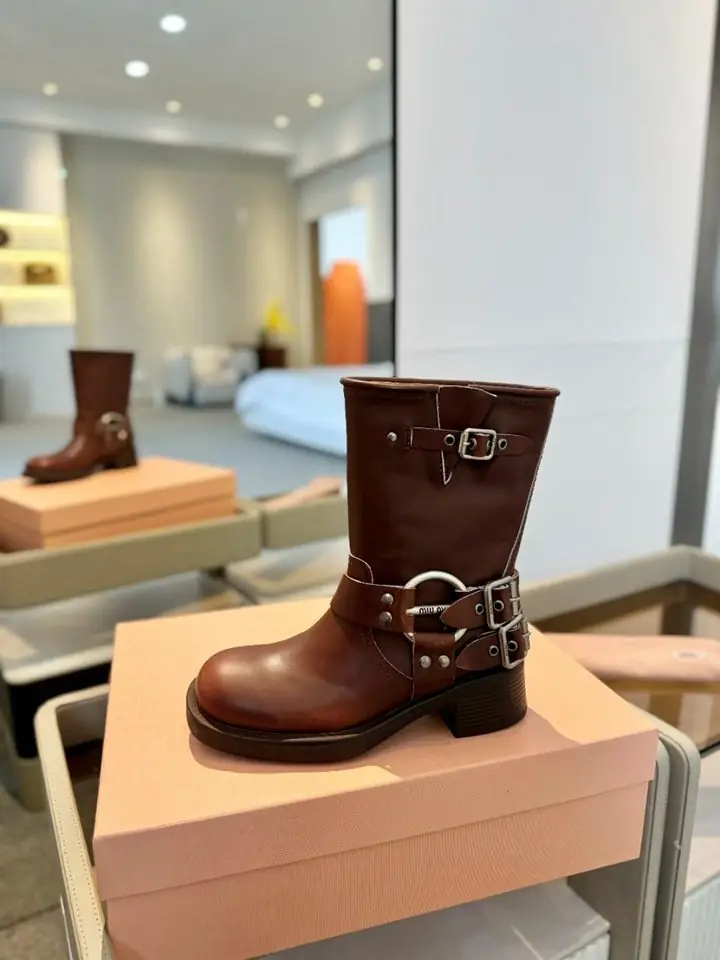 B8156480  Miu Miu 走秀款 马丁骑士靴 35-39码（40.41定做 ） gallery