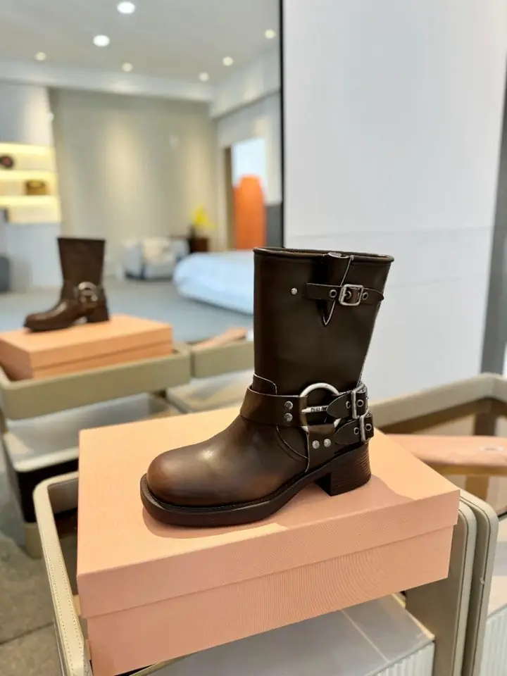 B8156480  Miu Miu 走秀款 马丁骑士靴 35-39码（40.41定做 ） gallery