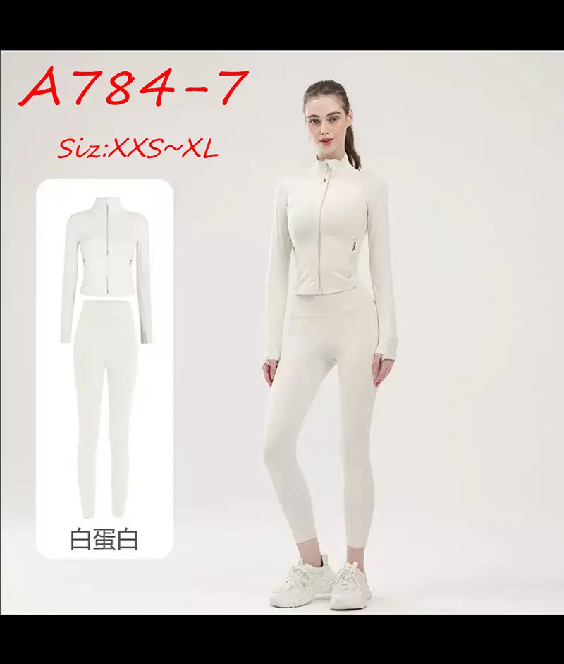 A784 Lulu Yoga Outfit (Top + Pants) $58 gallery