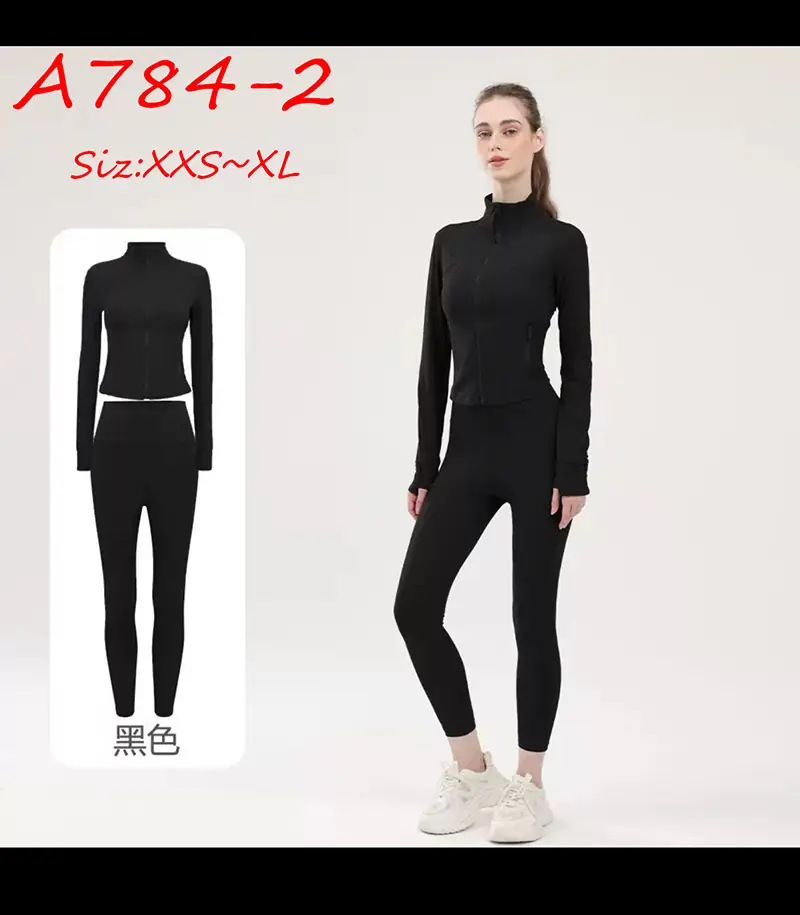 A784 Lulu Yoga Outfit (Top + Pants) $58 gallery