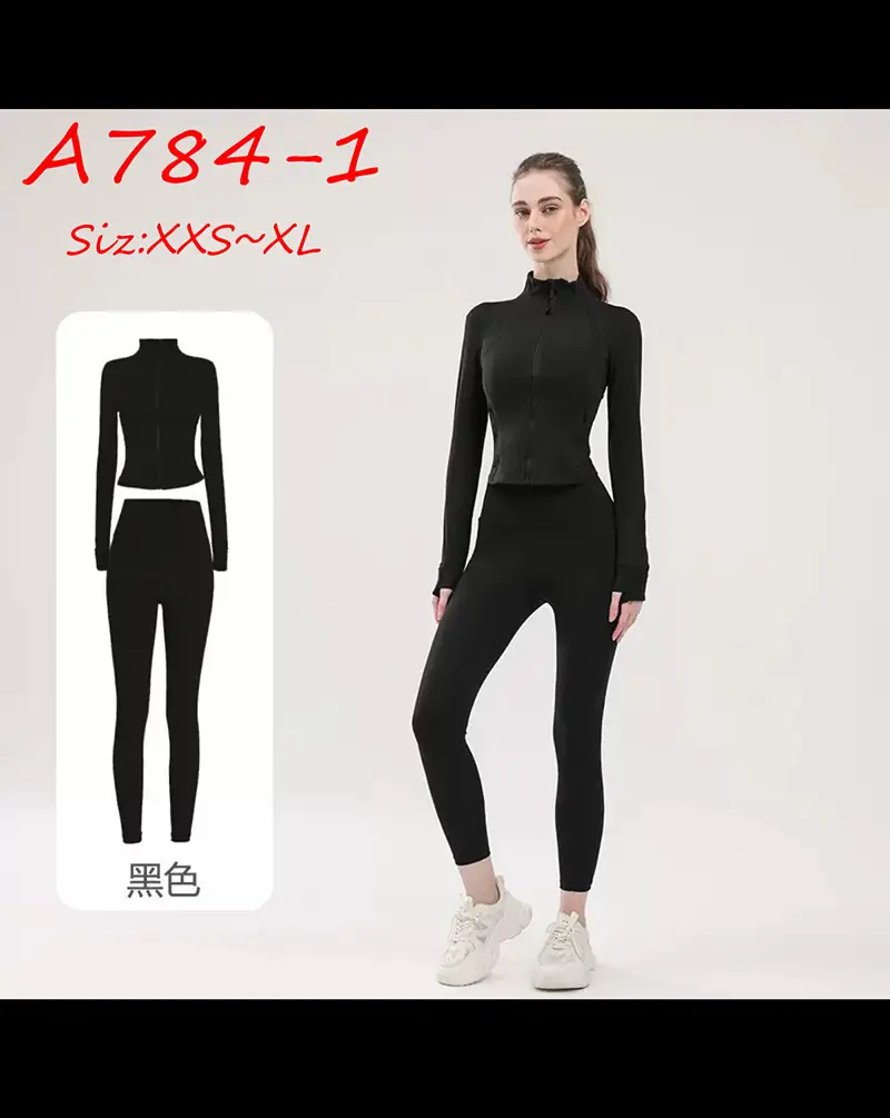 A784 Lulu Yoga Outfit (Top + Pants) $58 gallery