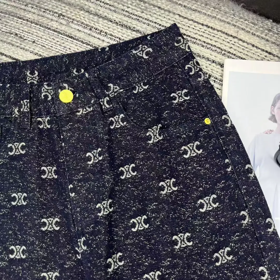 CE01 Celine Arc de Triomphe Jacquard Jeans 52$ gallery