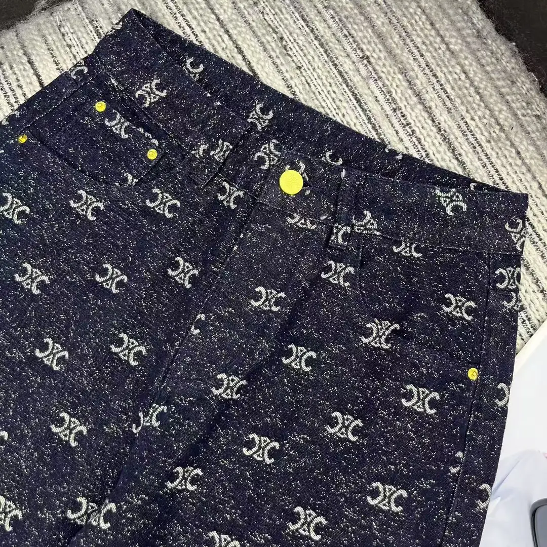 CE01 Celine Arc de Triomphe Jacquard Jeans 52$ gallery