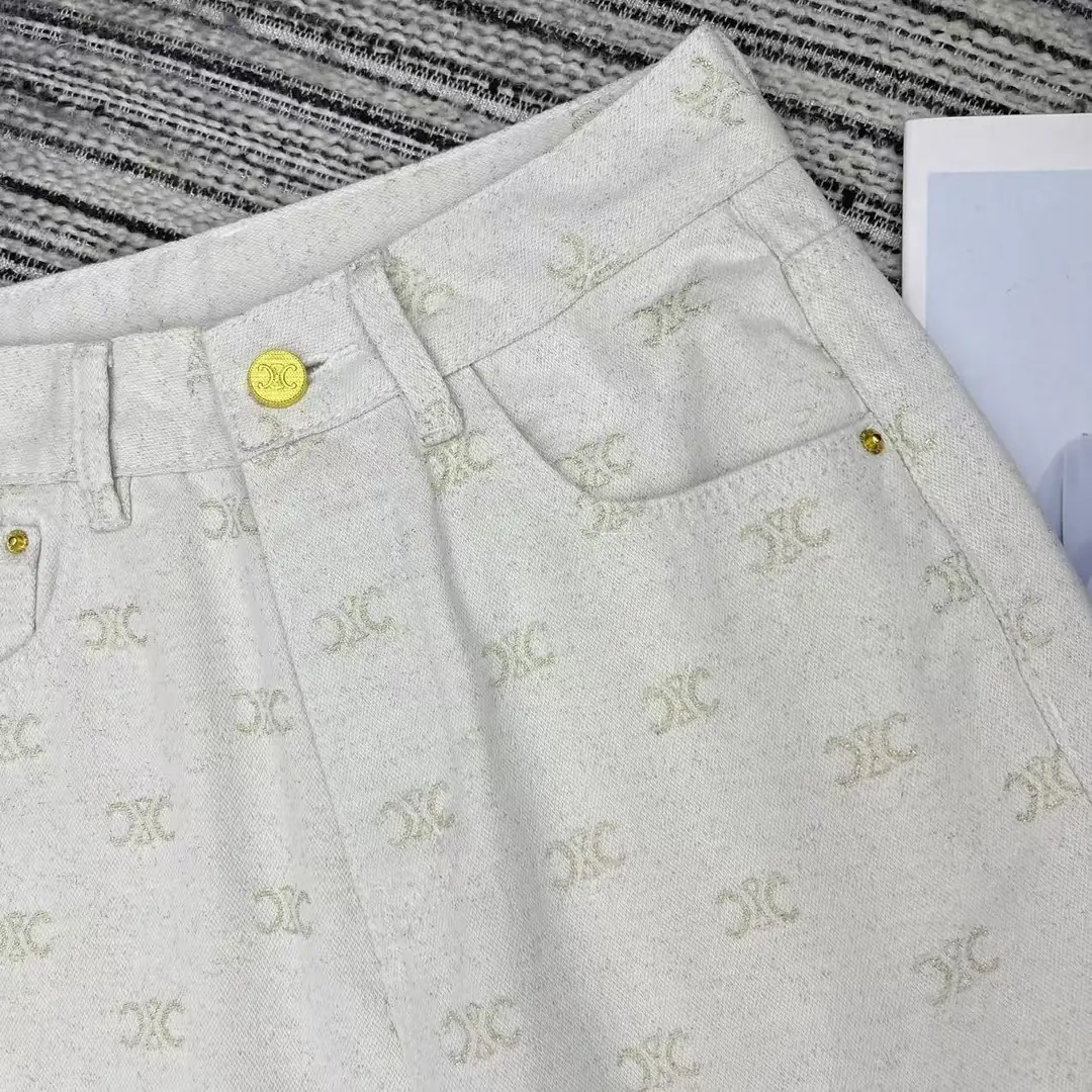 CE01 Celine Arc de Triomphe Jacquard Jeans 52$ gallery