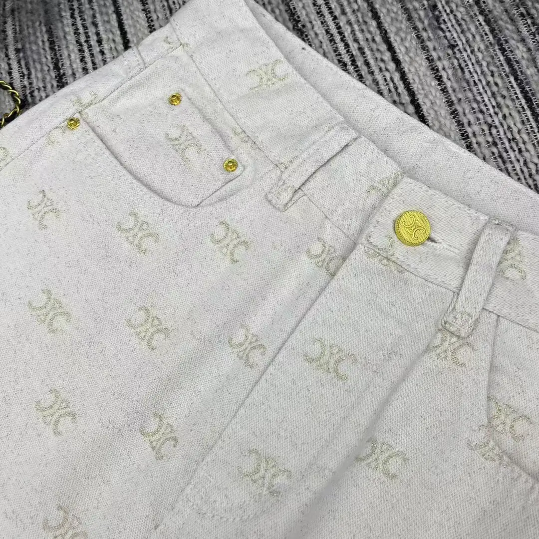 CE01 Celine Arc de Triomphe Jacquard Jeans 52$ gallery