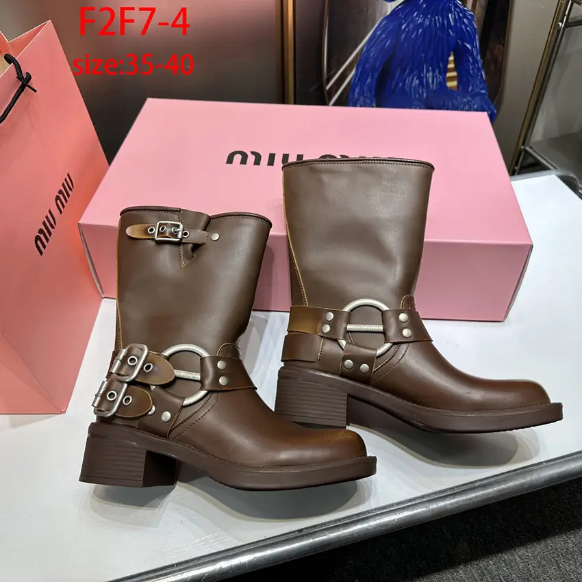 F2F7 MiuMiu short mid boots 62$ gallery