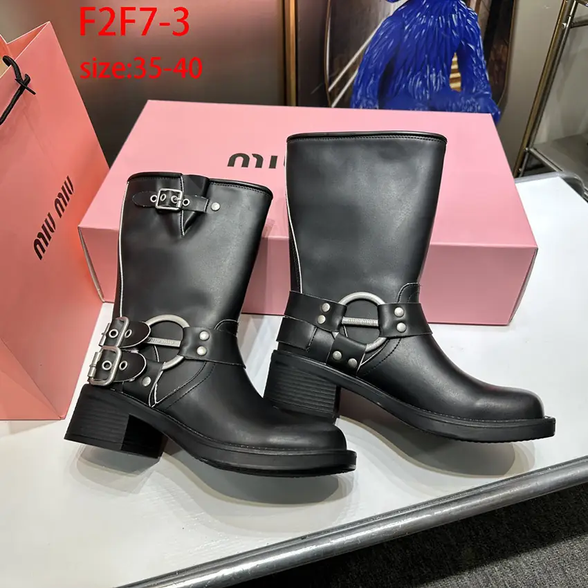 F2F7 MiuMiu short mid boots 62$ gallery