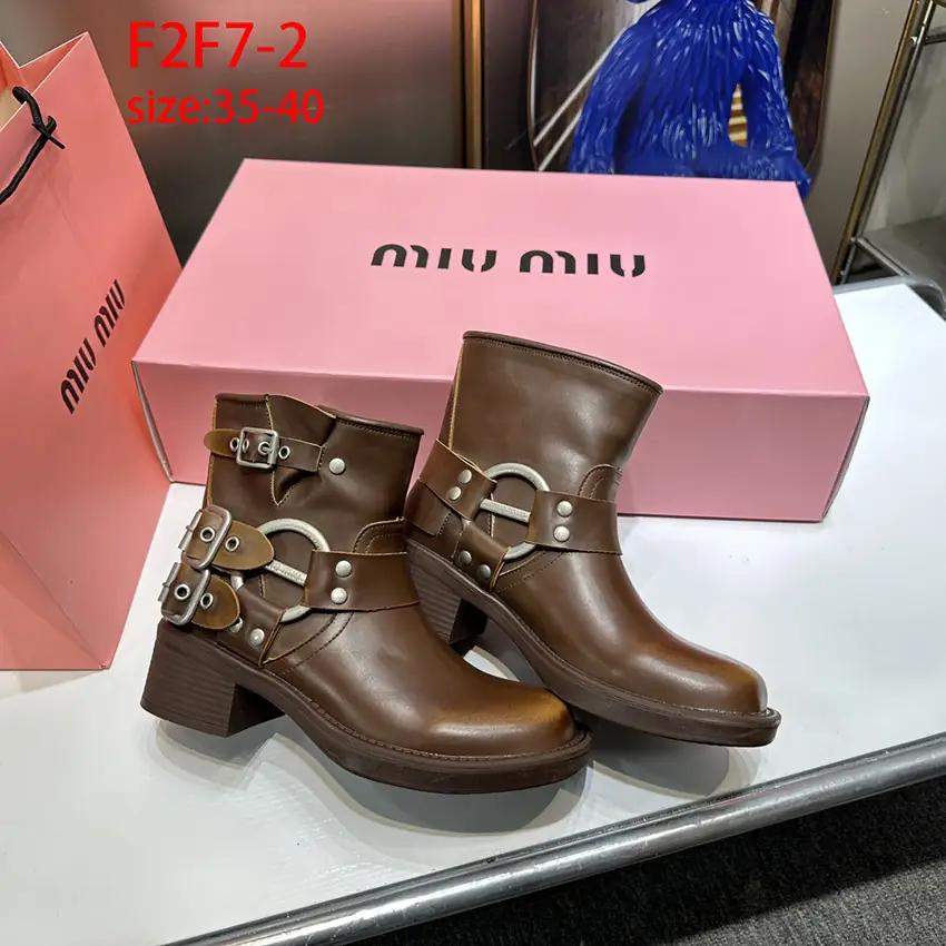 F2F7 MiuMiu short mid boots 62$ gallery
