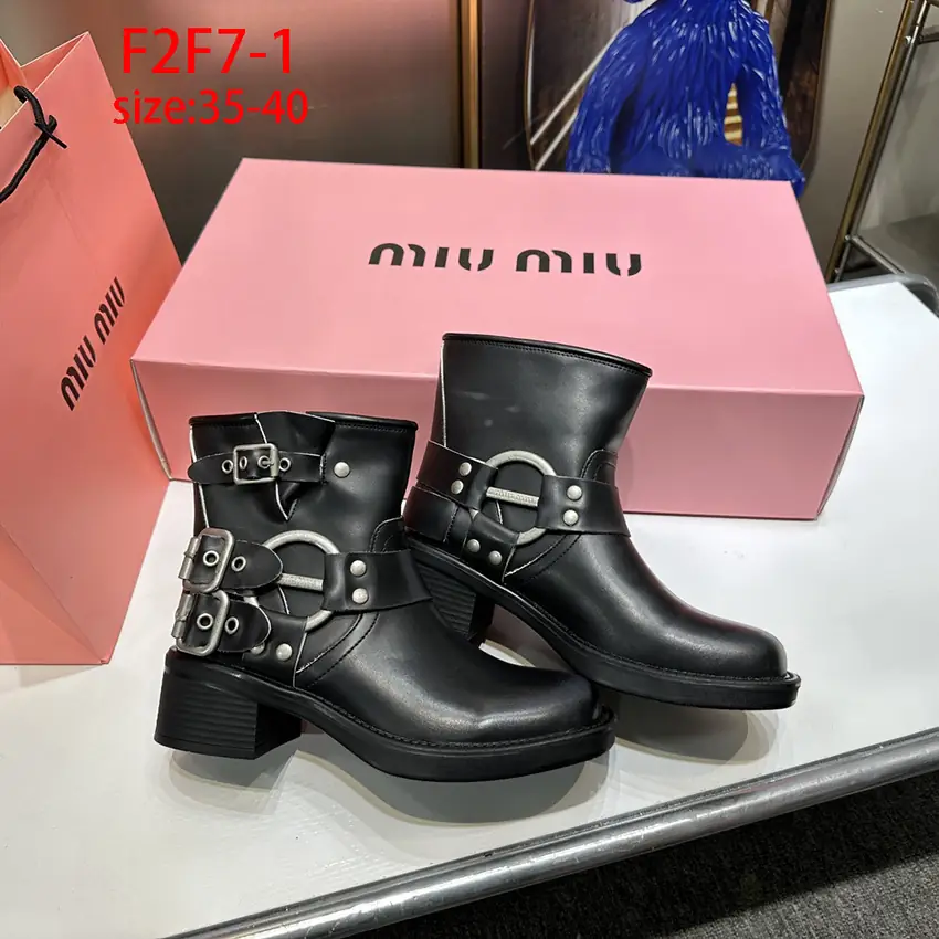 F2F7 MiuMiu short mid boots 62$ gallery