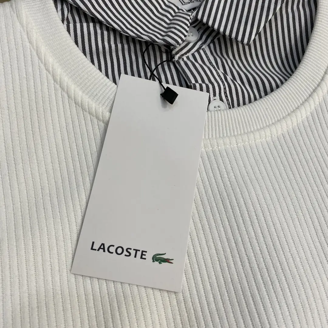 J2Y11 LACOSTE crocodile men's fake two-piece sweatshirt 53$ gallery