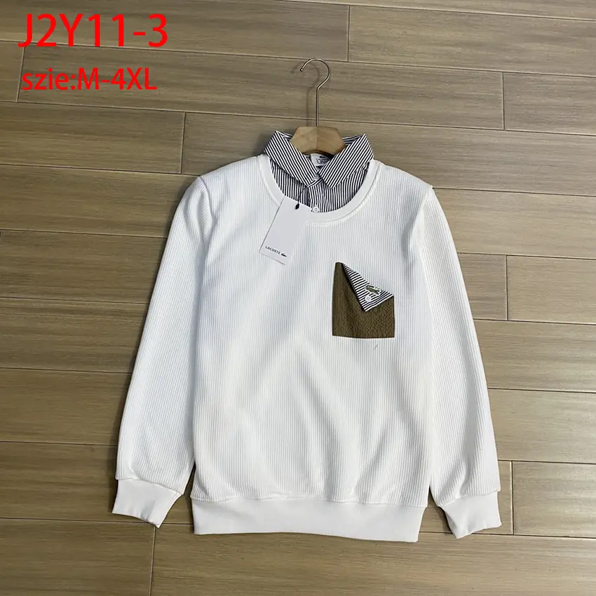 J2Y11 LACOSTE crocodile men's fake two-piece sweatshirt 53$ gallery