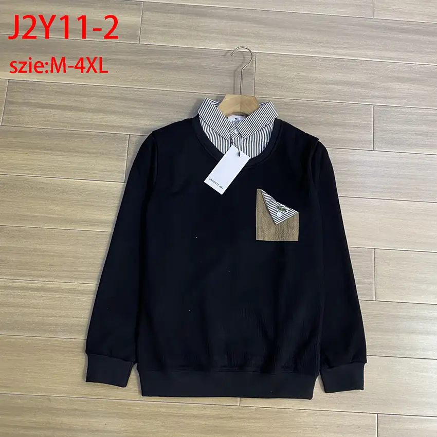 J2Y11 LACOSTE crocodile men's fake two-piece sweatshirt 53$ gallery