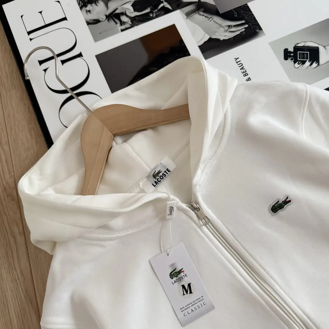 J2Y13 LACOSTE French crocodile tricolor zipper hooded 45$ gallery