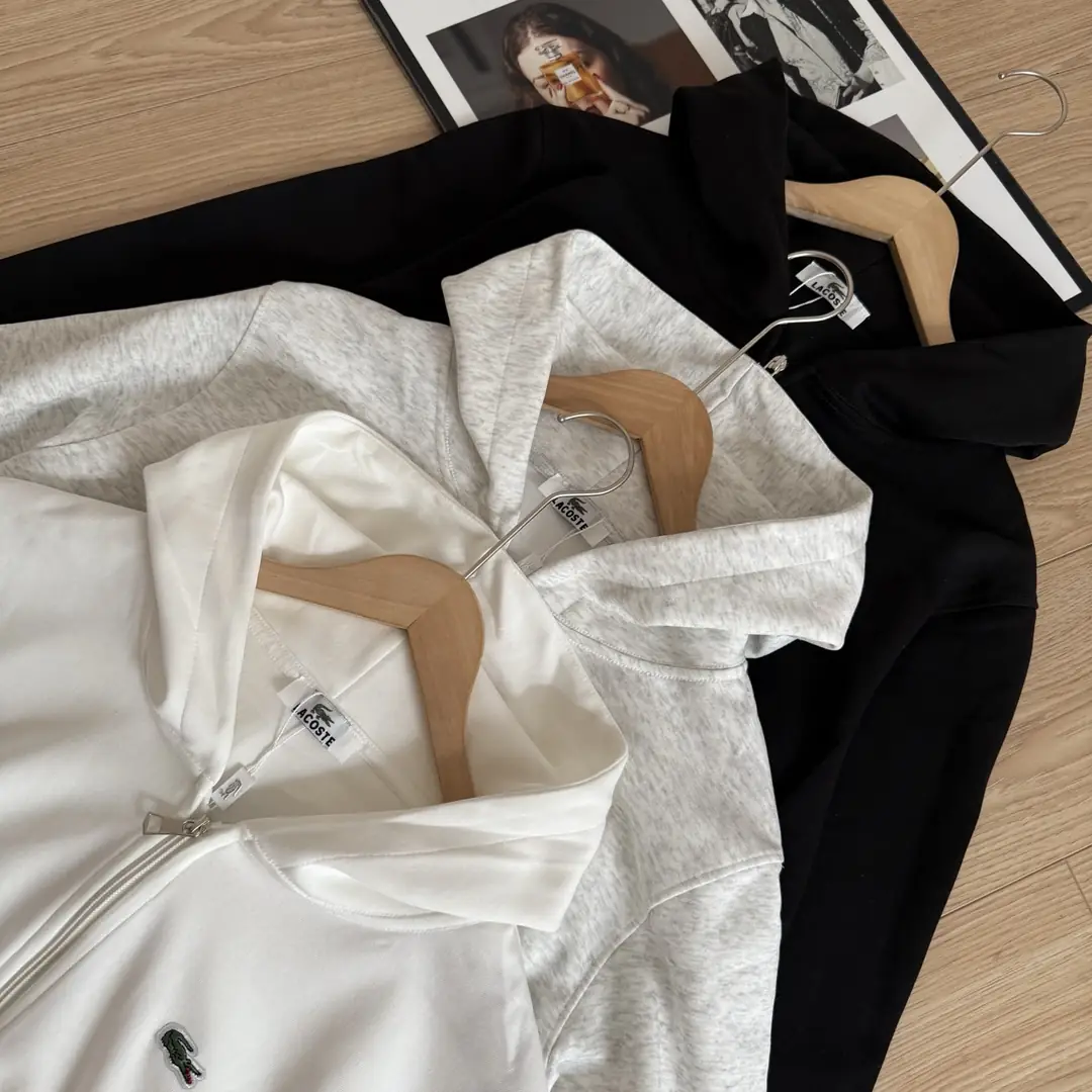 J2Y13 LACOSTE French crocodile tricolor zipper hooded 45$ gallery