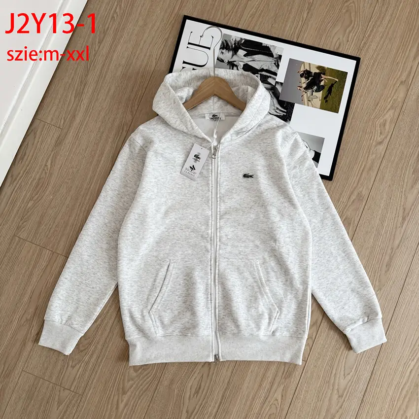 J2Y13 LACOSTE French crocodile tricolor zipper hooded 45$ gallery