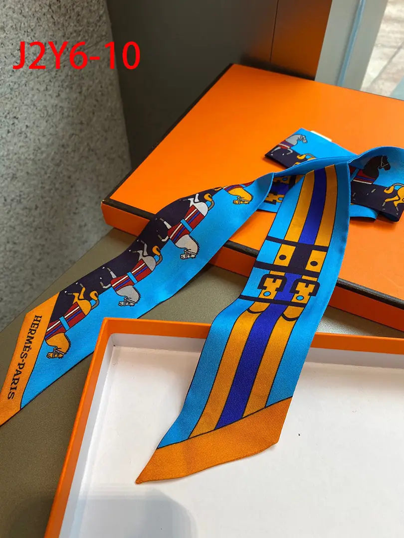 J2Y6 Hermès 6x110CM double-sided ribbon 23.5$ gallery