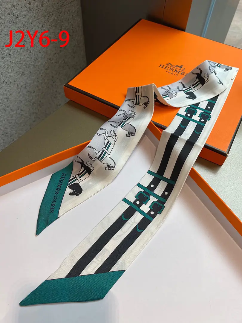 J2Y6 Hermès 6x110CM double-sided ribbon 23.5$ gallery