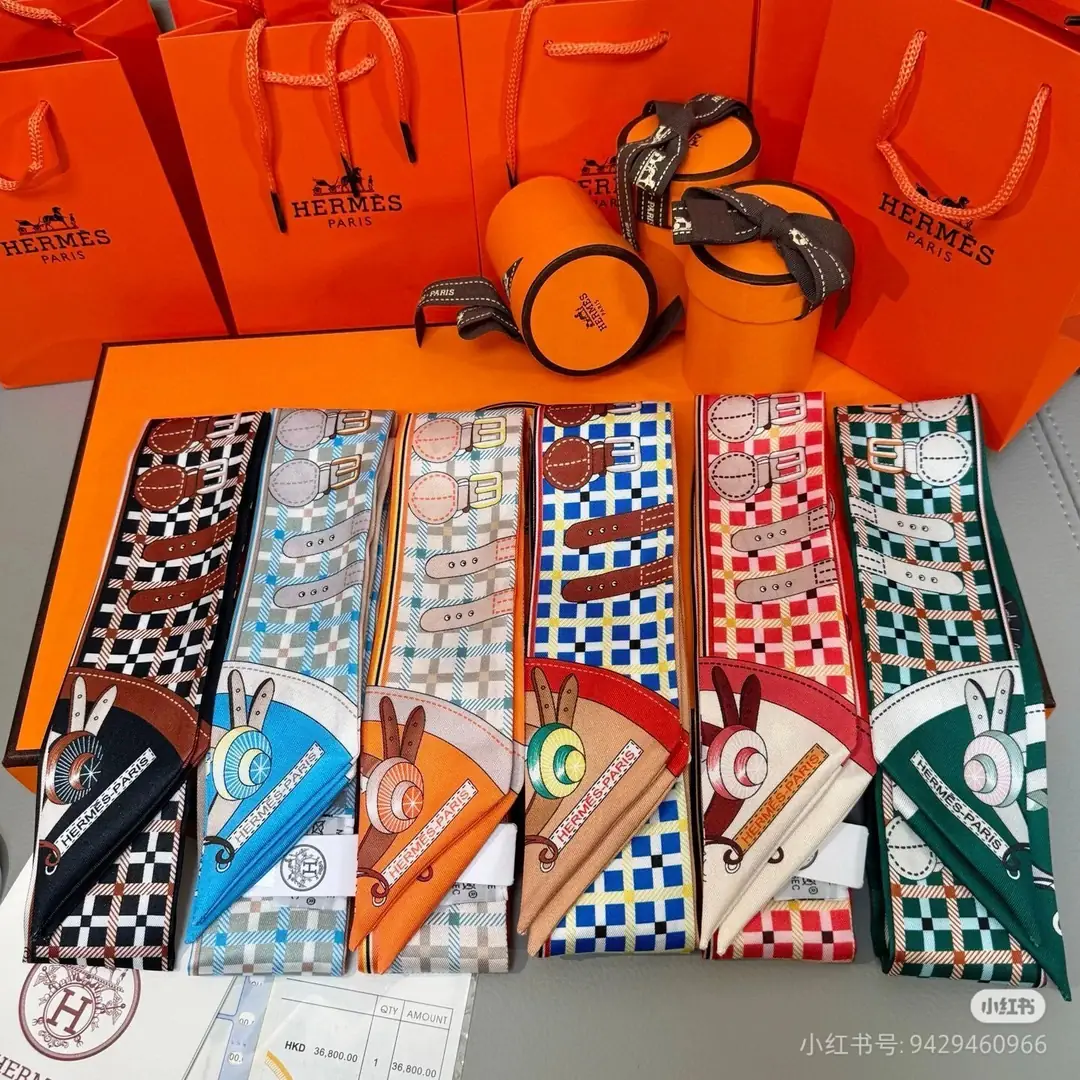 J2Y9 Hermès new 6x110cm ribbon 23.5$ gallery