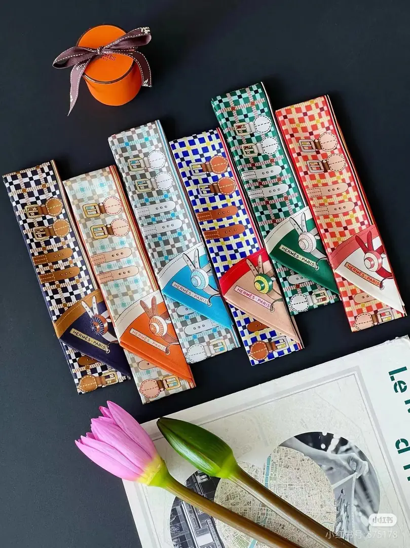 J2Y9 Hermès new 6x110cm ribbon 23.5$ gallery