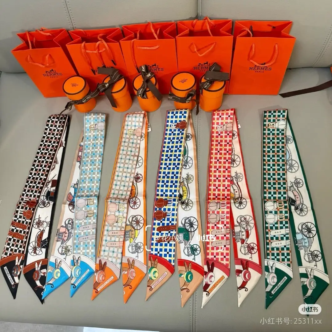 J2Y9 Hermès new 6x110cm ribbon 23.5$ gallery