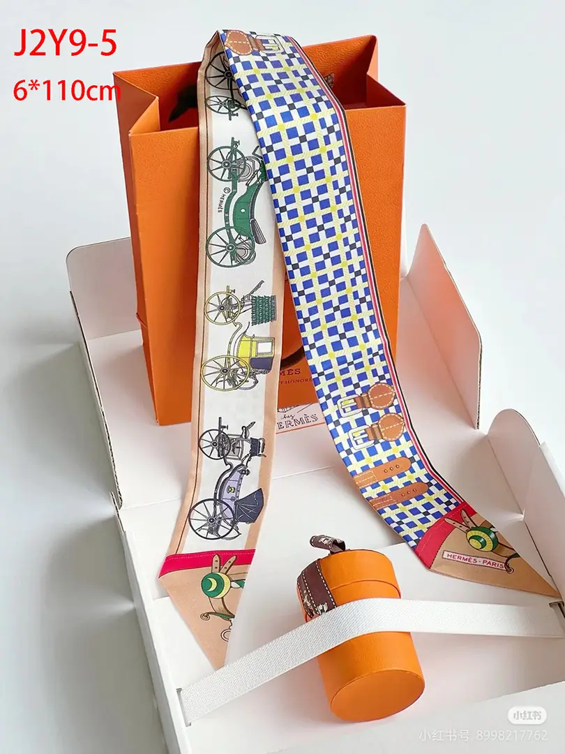 J2Y9 Hermès new 6x110cm ribbon 23.5$ gallery