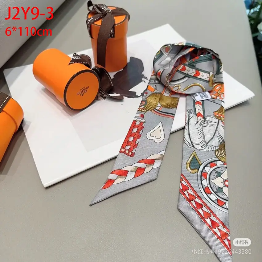 J2Y9 Hermès new 6x110cm ribbon 23.5$ gallery