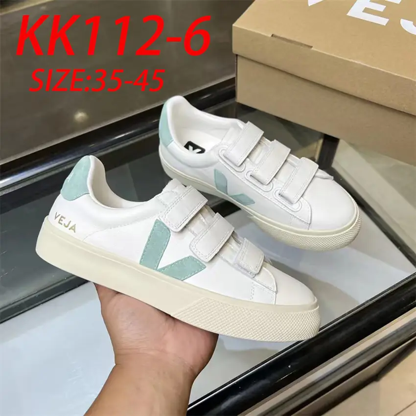 KK112 VEJA classic white shoes V 75$ gallery