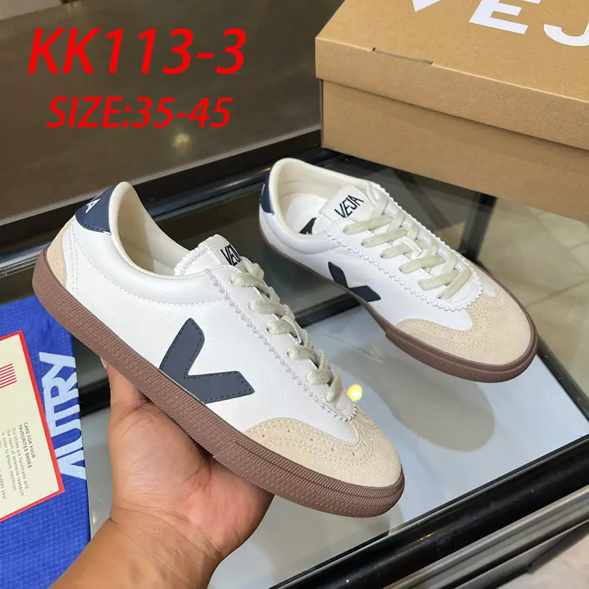 KK113 VEJA classic white shoes V 77$ gallery
